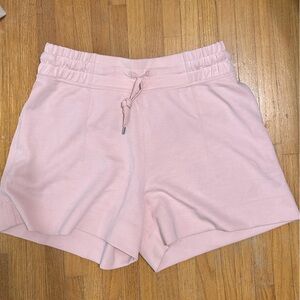 LULULEMON PINK MIST SOFT AMBITIONS HIGH RISE SHORT 4”